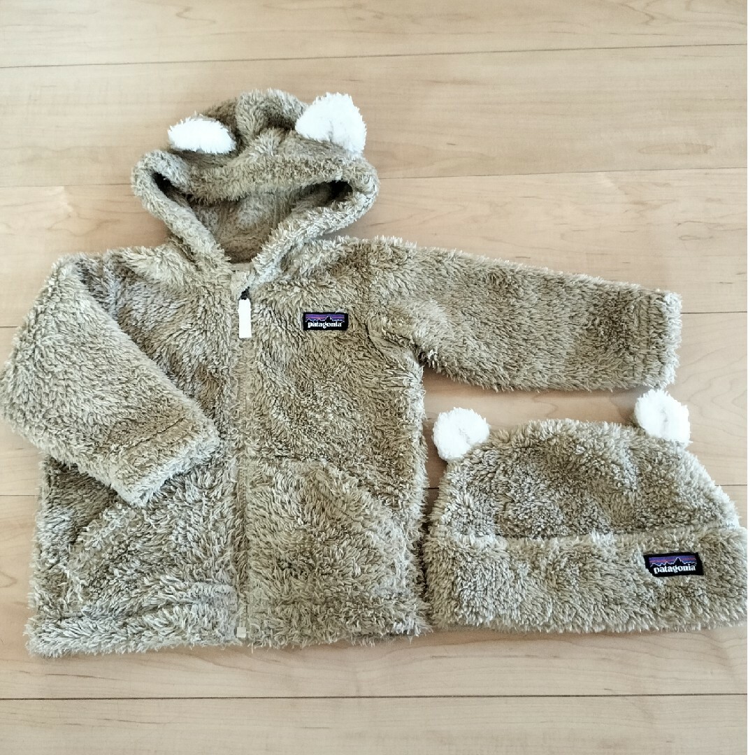 patagonia(パタゴニア)のパタゴニア　キッズフリース　帽子 キッズ/ベビー/マタニティのキッズ服男の子用(90cm~)(ジャケット/上着)の商品写真