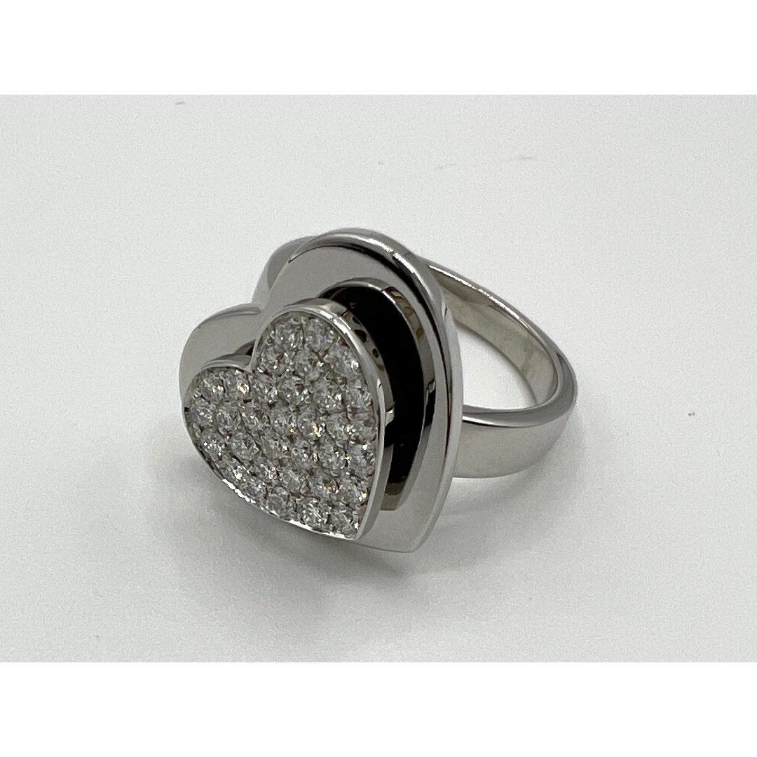 PIAGET ピアジェ ハートビートリング 指輪 パヴェ ダイヤモンド 750 K18 ホワイトゴールド 49 新品仕上げ