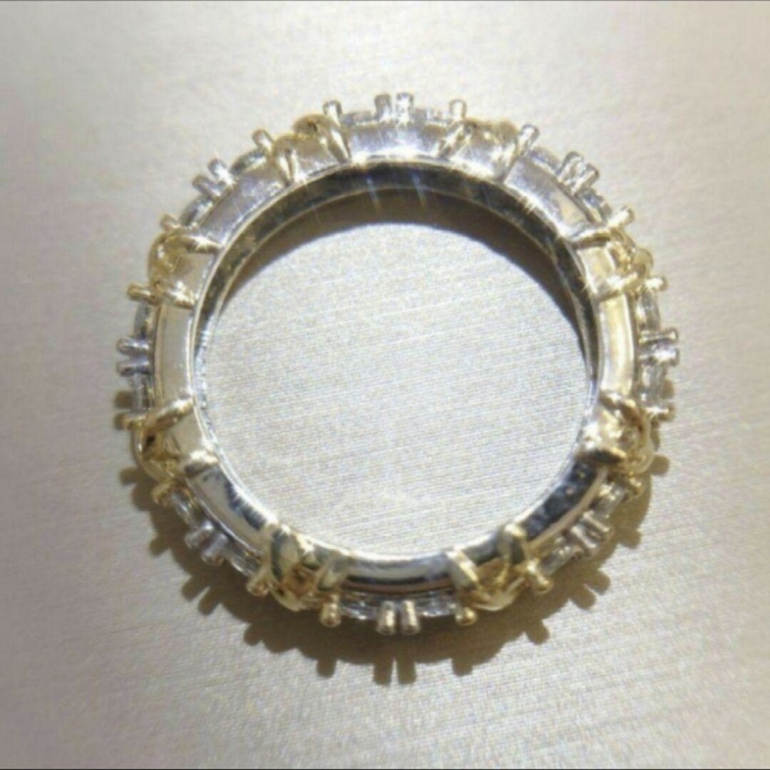 1012 高級 sona ダイヤモンド フルエタニティ ゴールド クロス レディースのアクセサリー(リング(指輪))の商品写真