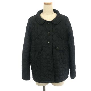 バーブァー(Barbour)のBarbour / バブアー | × Anya Hindmarch / アニヤ ハインドマーチ 別注 総刺繍 丸襟 キルティングジャケット | 40 | ブラック | レディース(その他)