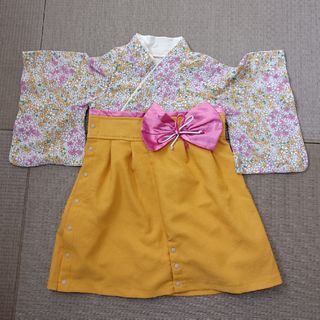 スウィートマミー(SWEET MOMMY)のSweetMommy スウィートマミー 袴 ロンパース ラベンダー 80cm(和服/着物)