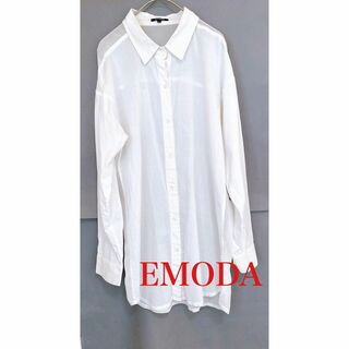 EMODA × CHAMPION　ラフプリントオーバーTシャツ