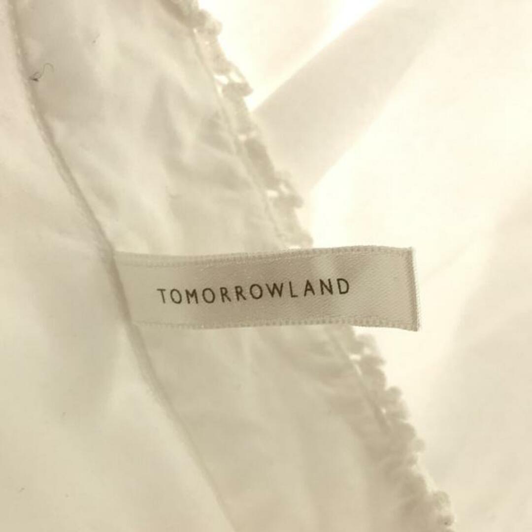 TOMORROWLAND(トゥモローランド)のTOMORROWLAND / トゥモローランド | FIL コットン ラッフルカフスブラウス | ホワイト | レディース レディースのトップス(シャツ/ブラウス(長袖/七分))の商品写真