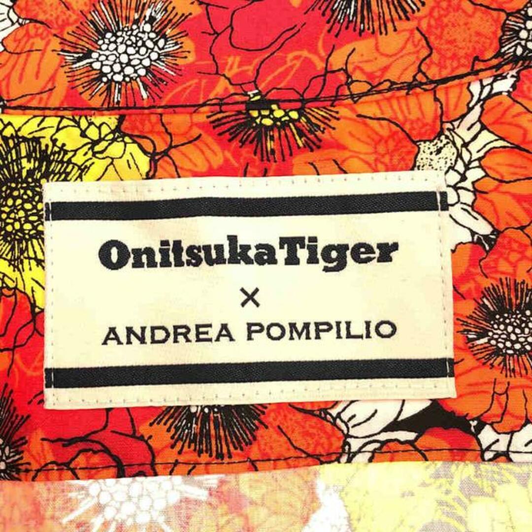 Onitsuka Tiger(オニツカタイガー)の【美品】  Onitsuka Tiger / オニツカタイガー | × ANDREA POMPILIO フラワープリント オープンカラー 半袖シャツ | XL | オレンジ | メンズ メンズのトップス(Tシャツ/カットソー(半袖/袖なし))の商品写真