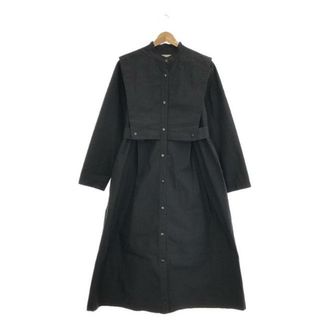 スティーブンアラン(steven alan)の【美品】  steven alan / スティーブンアラン | YORK LAYERED DRESS シャツワンピース | S | ブラック | レディース(ロングワンピース/マキシワンピース)