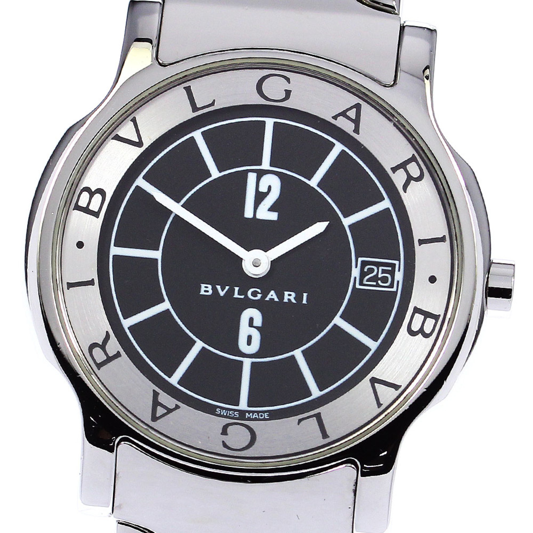 ブルガリ BVLGARI ST35S ソロテンポ デイト クォーツ メンズ _775982