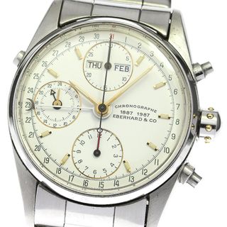 エベラール(EBERHARD)のジャンク エベラール EBERHARD 31011/B 100周年記念 トリプルカレンダー クロノグラフ 自動巻き メンズ _772441(腕時計(アナログ))