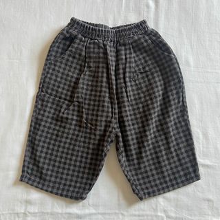 ザラキッズ(ZARA KIDS)のチェックパンツ　コーデュロイ　S(パンツ)