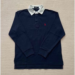 ポロラルフローレン(POLO RALPH LAUREN)の【美品】ラルフローレン ラガーシャツ ネイビー 140 星条旗(Tシャツ/カットソー)