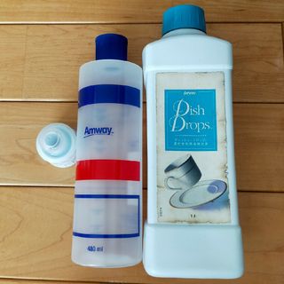 アムウェイ(Amway)のアムウェイAmwayディッシュドロップ濃縮台所用洗剤&専用ボトルセット(洗剤/柔軟剤)