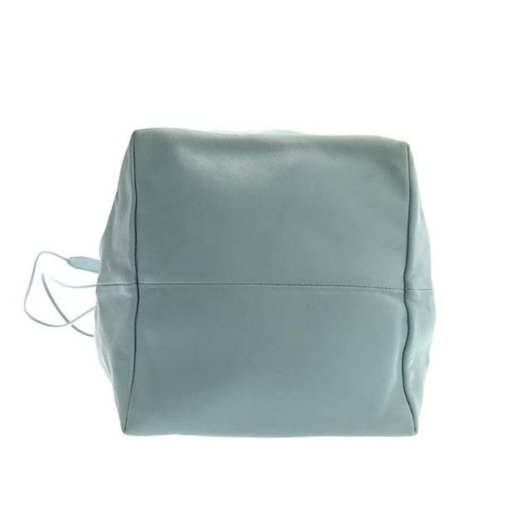 JIL SANDER / ジルサンダー | レザー ドローストリング 巾着 ショルダーバッグ | ライトブルー | レディース JIL SANDER / ジルサンダー | レザー ドローストリング 巾着 ショルダーバッグ | ライトブルー | レディース