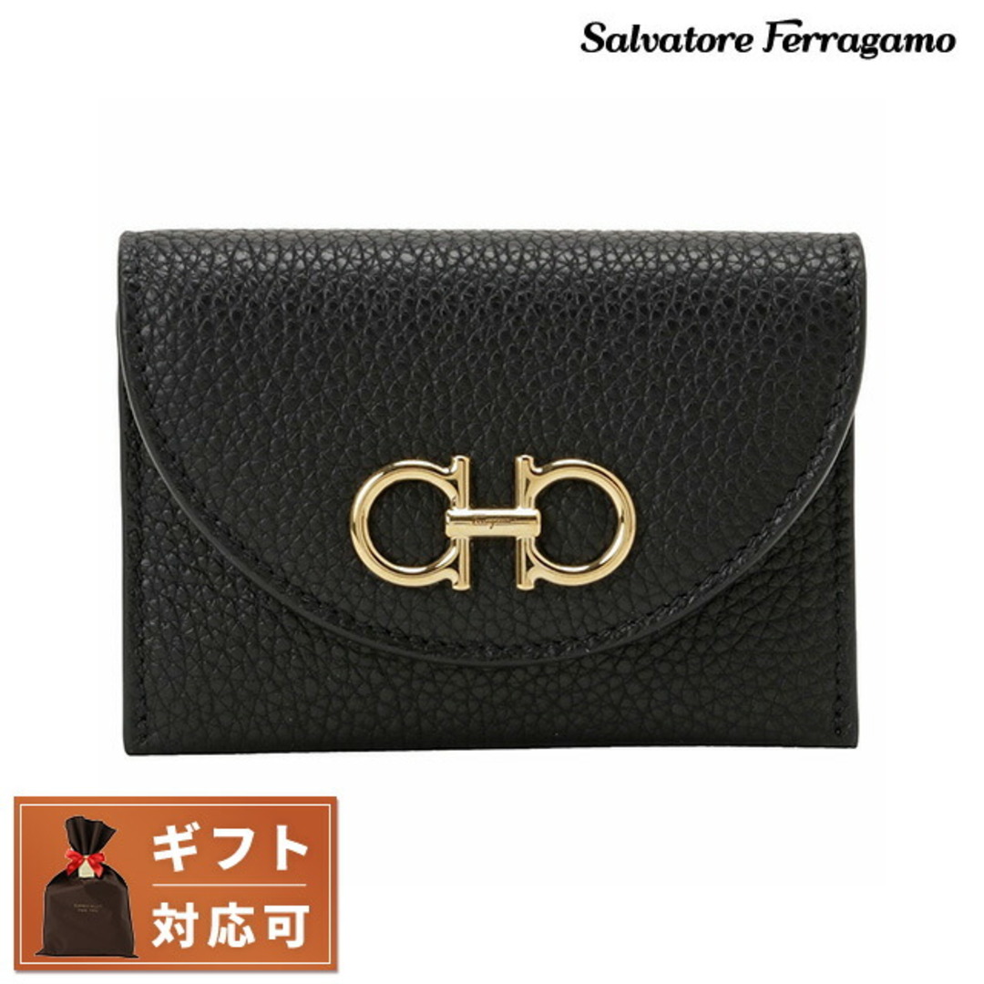 Salvatore Ferragamo(サルヴァトーレフェラガモ)の【新品】フェラガモ FERRAGAMO 財布・小物 レディース 220332 750354 001 レディースのファッション小物(財布)の商品写真