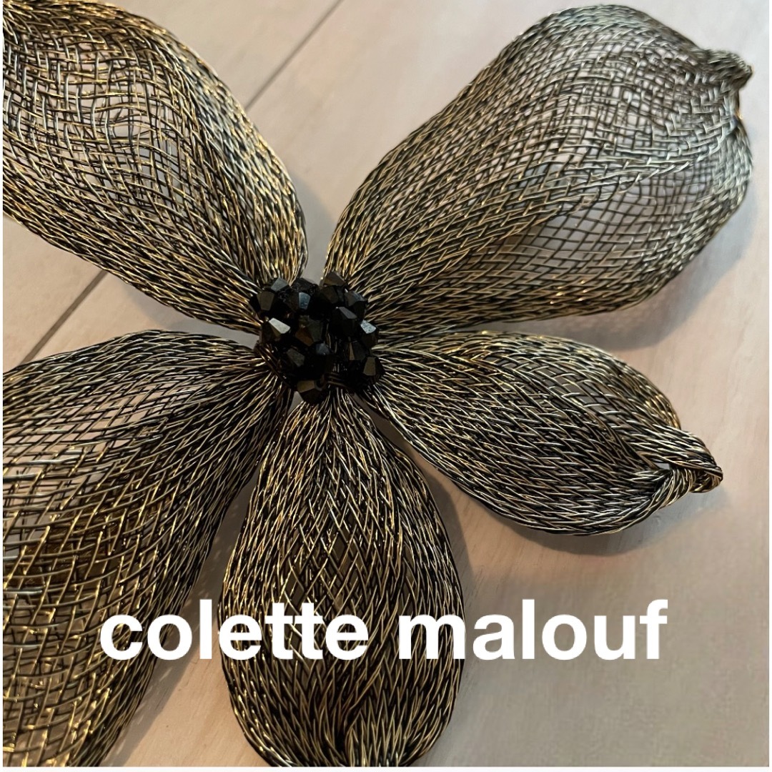 コレットマルーフ colette malouf メッシュ パール バレッタ