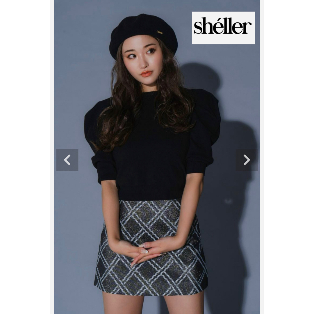 シェリエ sheller ポインテッドニットトップス