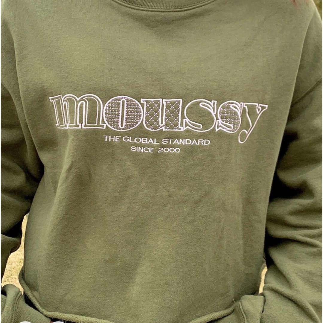 moussy(マウジー)の【お値下げ】moussy ショート丈スウェット レディースのトップス(トレーナー/スウェット)の商品写真