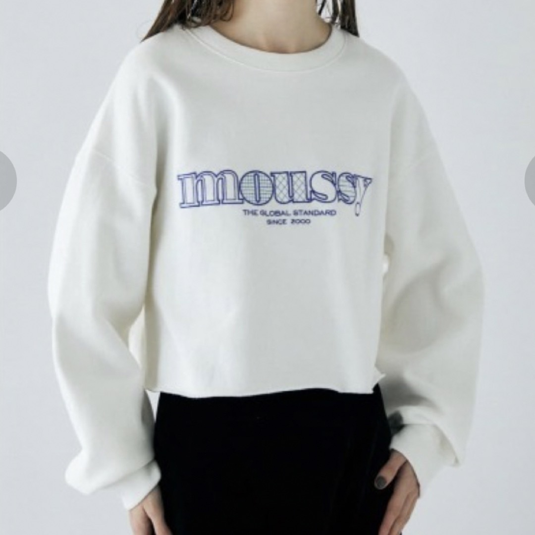 moussy(マウジー)の【お値下げ】moussy ショート丈スウェット レディースのトップス(トレーナー/スウェット)の商品写真