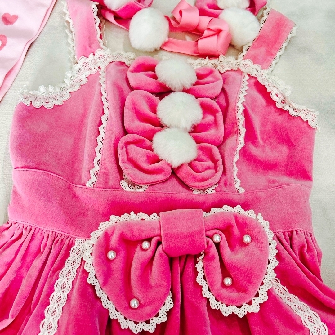 Angelic Pretty - アンジェリックプリティ なかよしバニー 別珍 Angelic Pretty - アンジェリックプリティ なかよしバニー 別珍