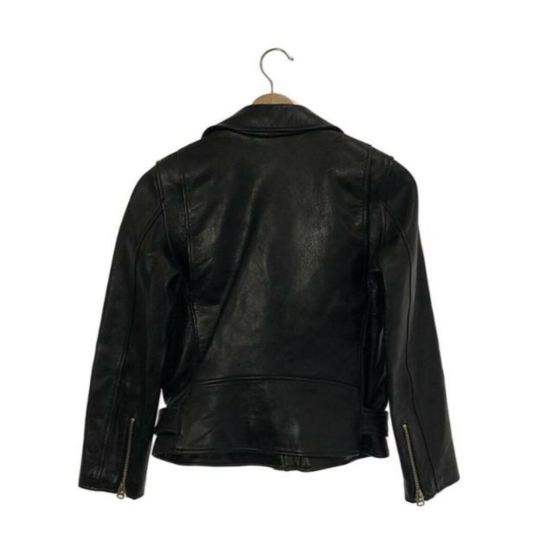 beautiful people(ビューティフルピープル)の【美品】  beautiful people / ビューティフルピープル | vintage leather riders jacket ダブルライダースジャケット | 150 | ブラック | レディース レディースのジャケット/アウター(その他)の商品写真