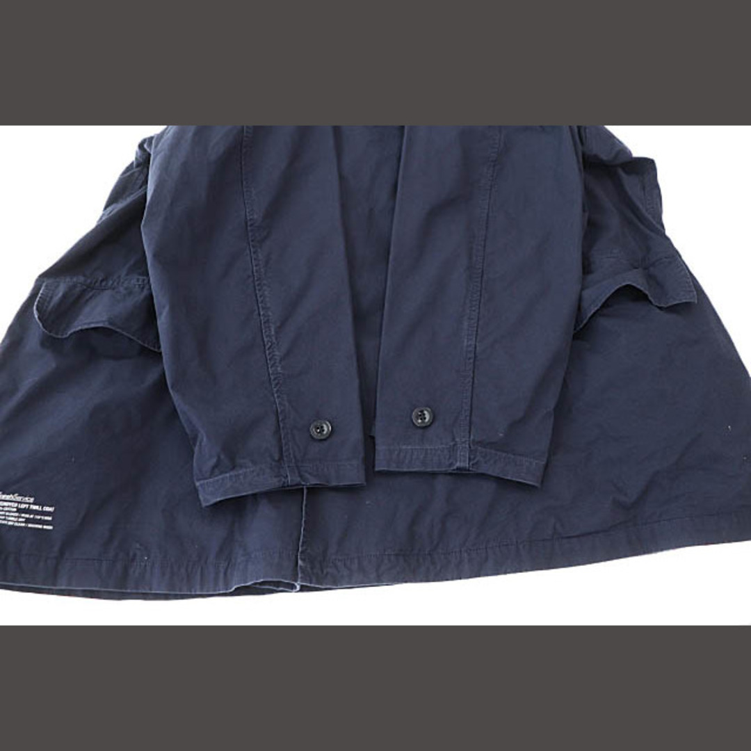 フレッシュサービス 22SS オーバーダイ ツイル コート Pコート F 紺 メンズのジャケット/アウター(ピーコート)の商品写真