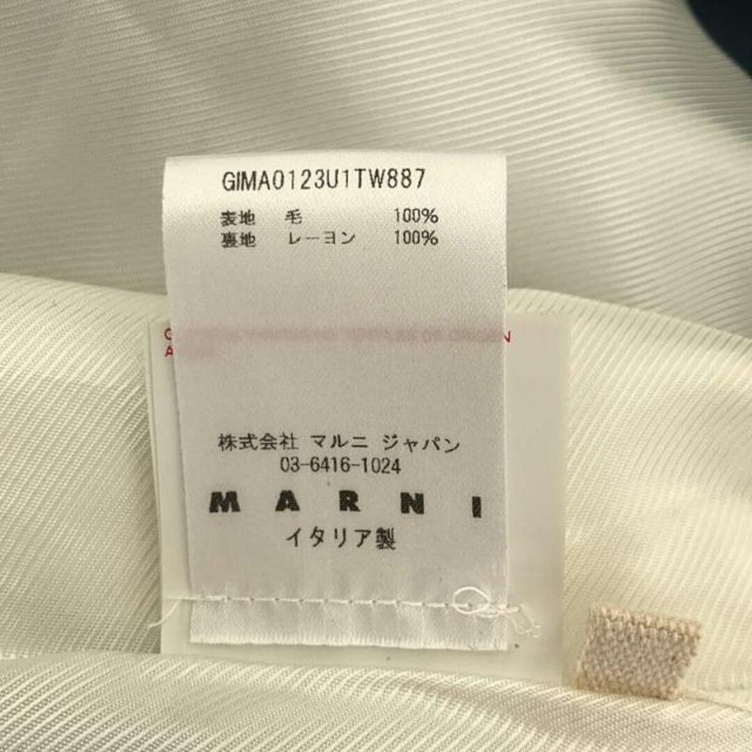 Marni(マルニ)のMARNI / マルニ | 2020AW | ウール ギャバジン バックギャザー ジャケット | 38 | ブルー | レディース レディースのジャケット/アウター(その他)の商品写真