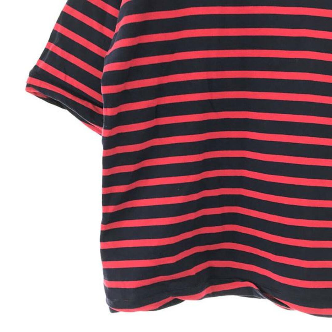 Marni(マルニ)のMARNI / マルニ | ボーダー ボートネック Tシャツ | 38 | レッド / ネイビー | レディース レディースのトップス(Tシャツ(半袖/袖なし))の商品写真