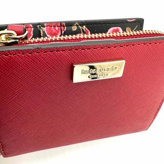 ケイトスペードニューヨーク(kate spade new york)の【超美品✨】kate spade ケイトスペード 二つ折り 小銭入れ レッド(財布)