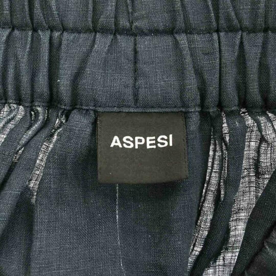 ASPESI(アスペジ)のASPESI / アスペジ | リネン タック ギャザースカート | 40 | ネイビー | レディース レディースのスカート(ロングスカート)の商品写真