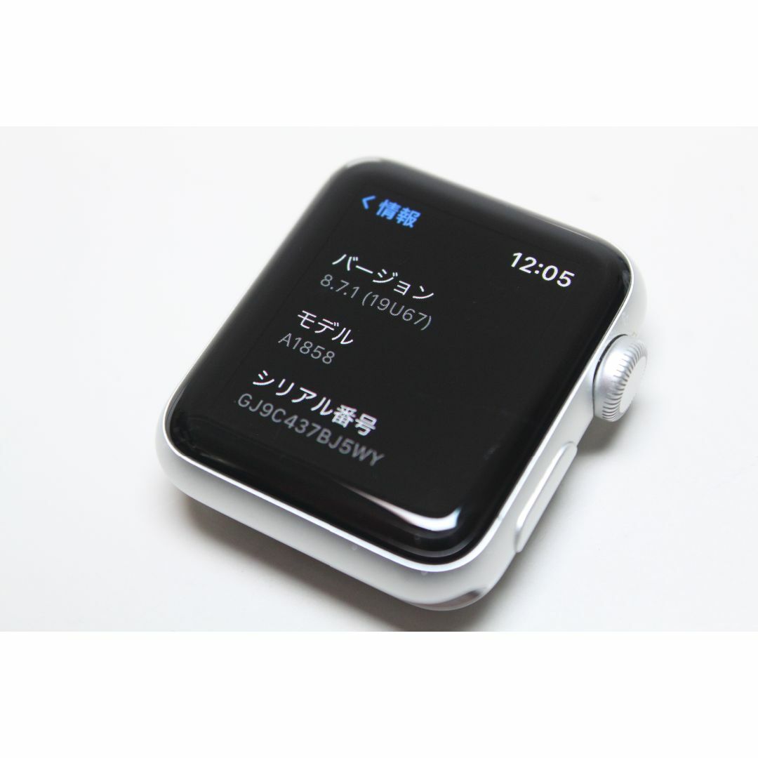 Apple Watch(アップルウォッチ)のApple Watch Series 3/GPS/38mm/A1858 ④ スマホ/家電/カメラのスマホ/家電/カメラ その他(その他)の商品写真