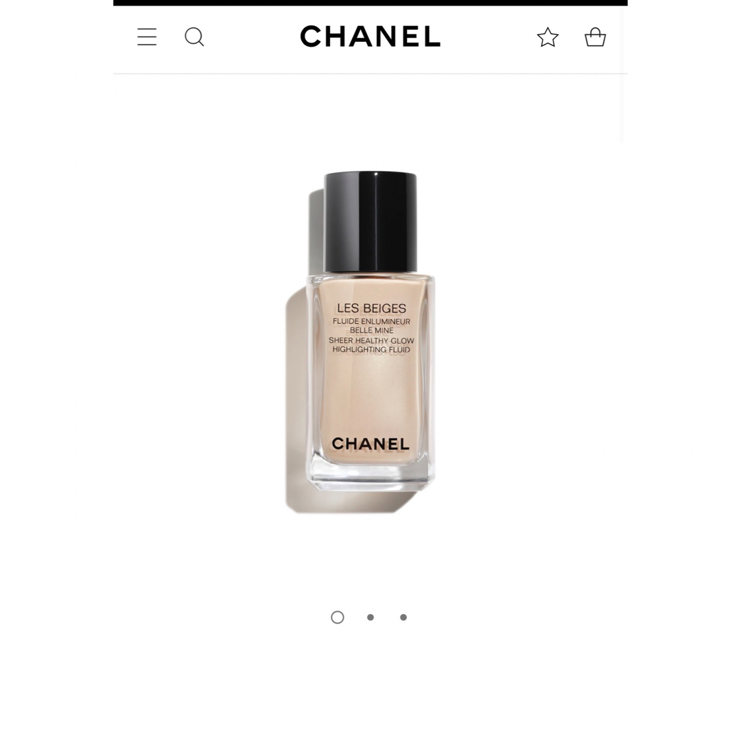 CHANEL(シャネル)のシャネル　レ ベージュ フリュイド アンルミネール ベル ミン　パーリーグロウ コスメ/美容のベースメイク/化粧品(フェイスカラー)の商品写真