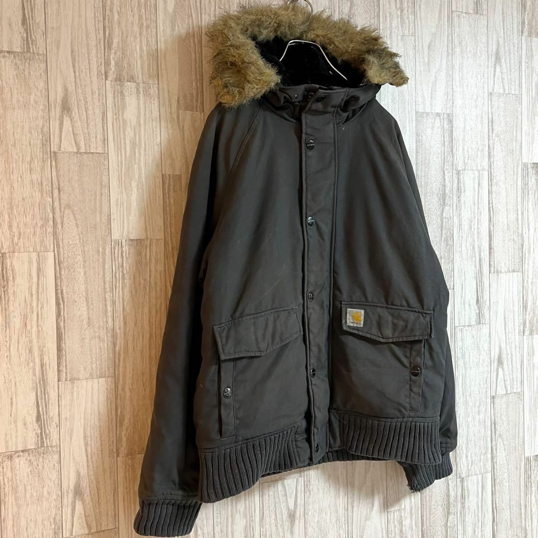 carhartt - カーハートトラッパージャケット ダウンジャケット ベトナム製 S 黒の通販 by 古着UNMYEONG★フォロー割引