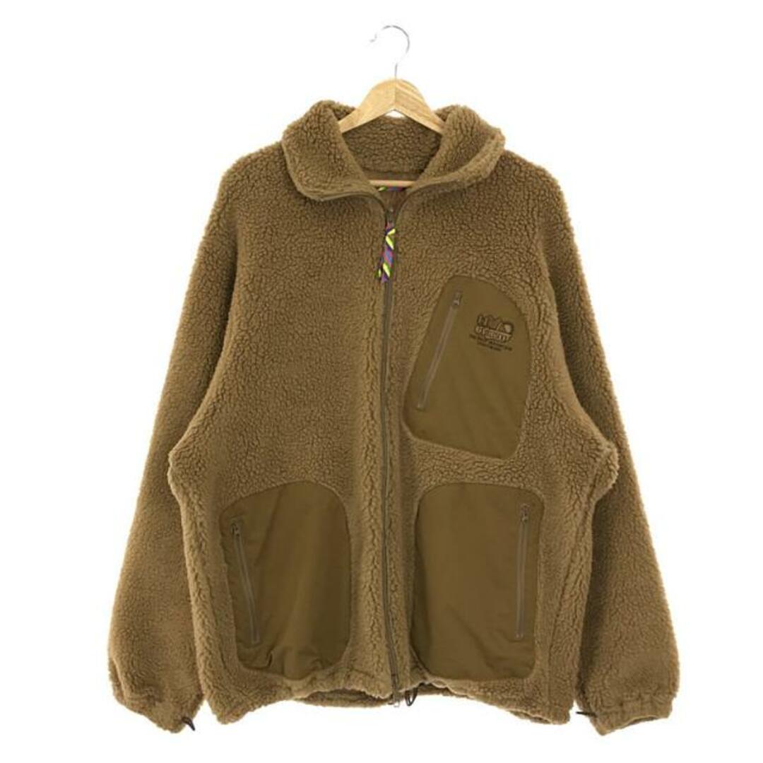 is-ness(イズネス)のis-ness / イズネス | 2021AW | THE HOLY - MOUNTAIN FLEECE JACKET ボアフリース マウンテンジャケット | 46 | ブラウン | メンズ メンズのジャケット/アウター(その他)の商品写真