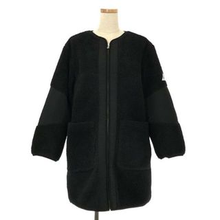 ケープハイツ(Cape HEIGHTS)の【美品】  Cape Heights / ケープハイツ | ノーカラー ボア ロングジャケット | S | ブラック | レディース(その他)