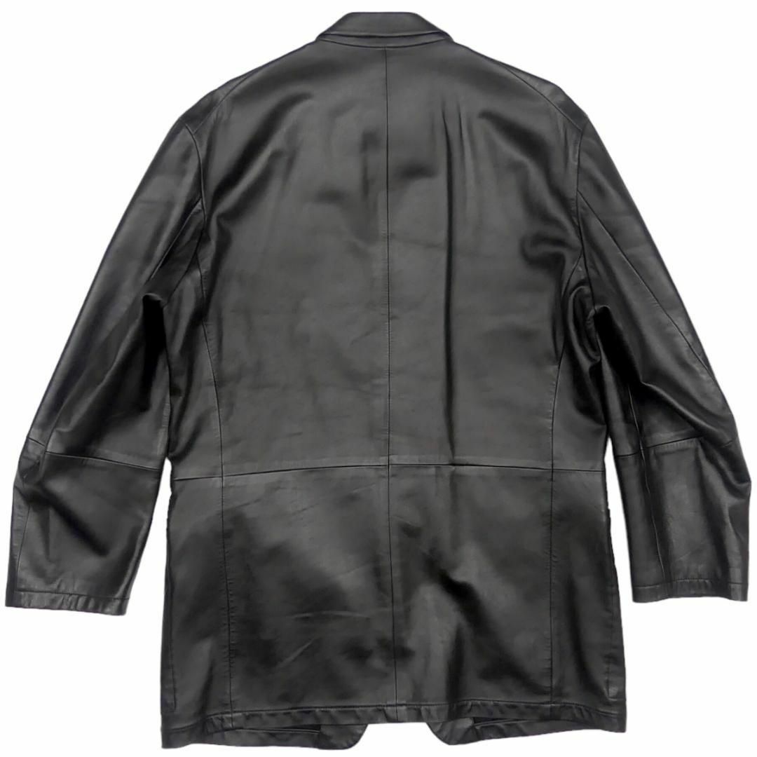 MELROSE(メルローズ)のレザージャケット テーラードジャケット メルローズ 本革 メンズ 黒 NS244 メンズのジャケット/アウター(レザージャケット)の商品写真