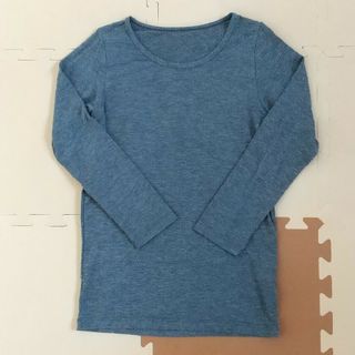 ユニクロ(UNIQLO)のユニクロ 長袖ヒートテック 140 グレー(下着)