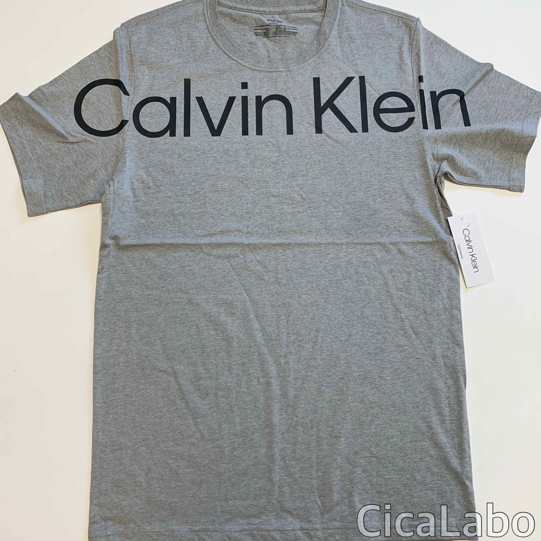 Calvin Klein(カルバンクライン)の【新品】カルバンクライン Tシャツ ビッグロゴ グレー S メンズのトップス(Tシャツ/カットソー(半袖/袖なし))の商品写真