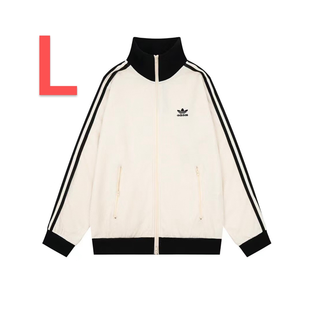 adidasトラックジャケットワッフル Ｌサイズ