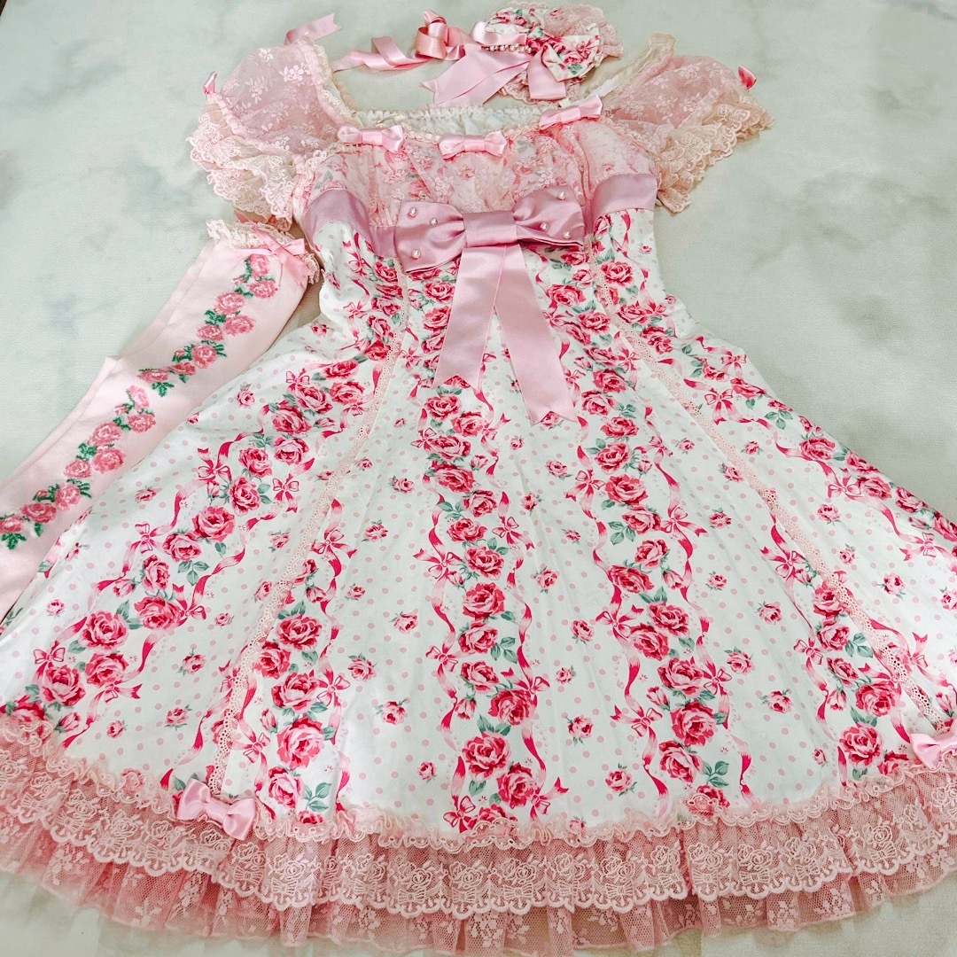 Angelic  Pretty レディローズ ワンピース