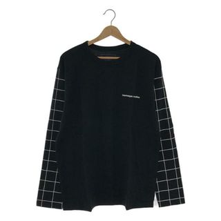 ユニフォームエクスペリメント(uniform experiment)の【新品】  uniform experiment / ユニフォームエクスペリメント | L/S GRAPH CHECK CUT&SEWN Tシャツ | 3 | ブラック | メンズ(Tシャツ/カットソー(七分/長袖))