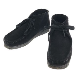 クラークス(Clarks)の【美品】  clarks / クラークス | Wallabee ワラビー スエード ブーツ | 23.5 | ブラック | レディース(ブーツ)