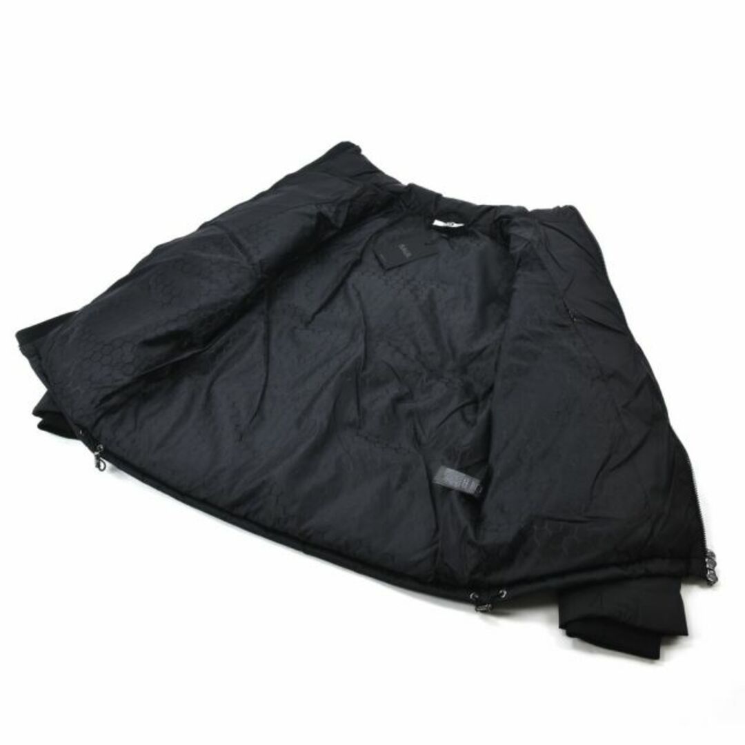 【JET BLACK】ボーラー ダウンジャケット メンズ ブルゾン メタルロゴ ブラック