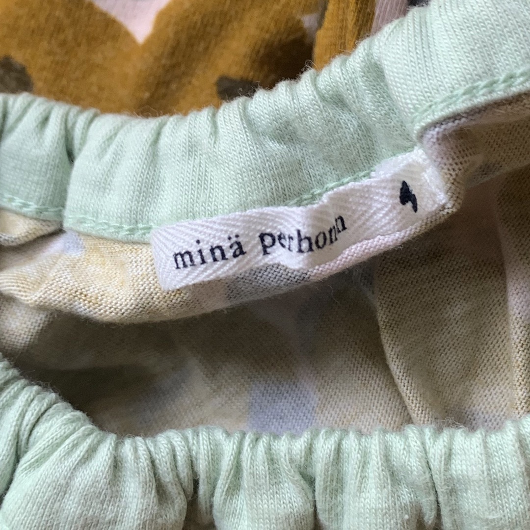 mina perhonen(ミナペルホネン)のミナペルホネン minaperhonen 110 キッズワンピース キッズ/ベビー/マタニティのキッズ服女の子用(90cm~)(ワンピース)の商品写真