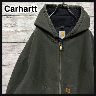 カーハート(carhartt)の851 【4XLサイズ】カーハート☆革ロゴ 中綿キルティングアクティブジャケット(ブルゾン)