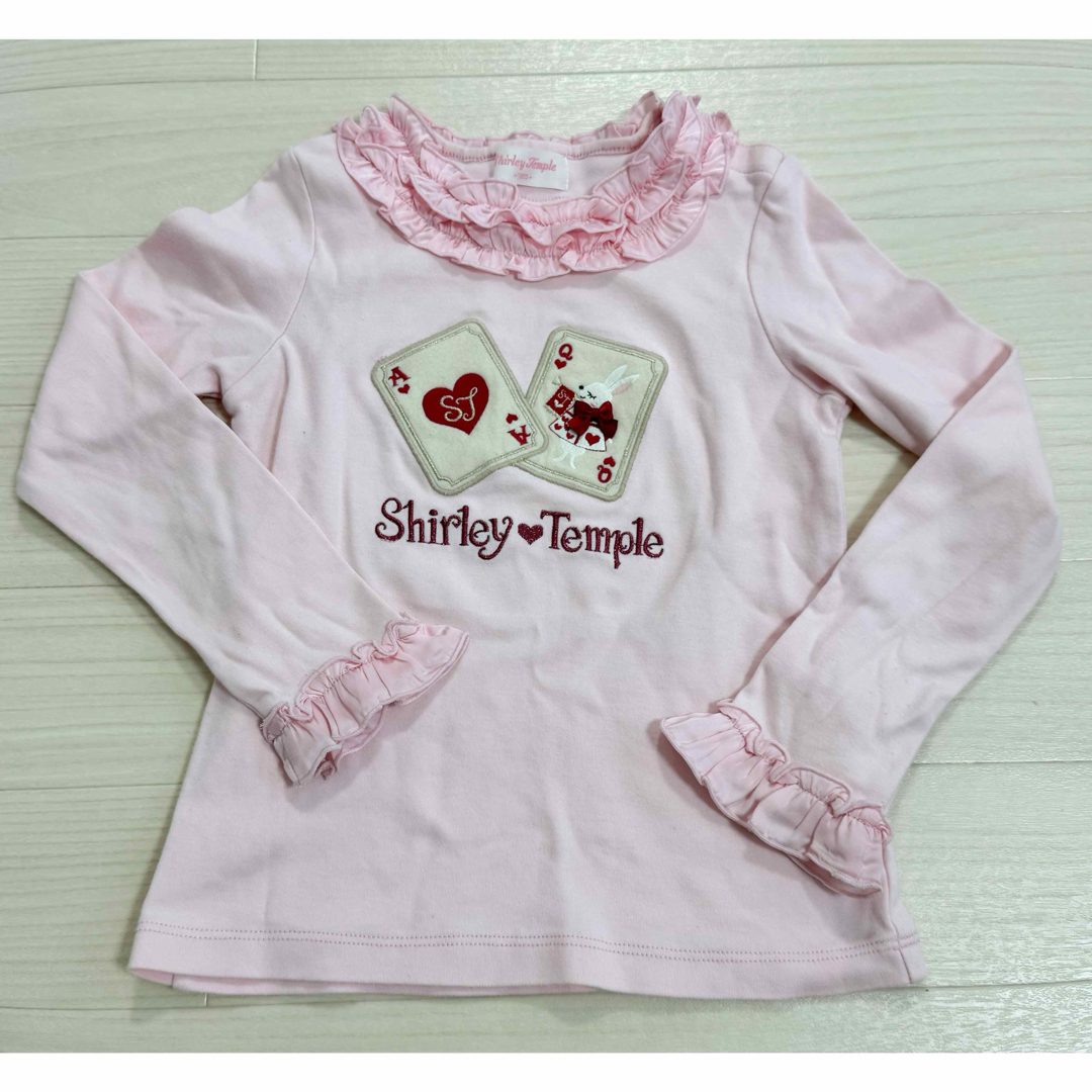 Shirley Temple(シャーリーテンプル)のピンク 長袖 120 キッズ/ベビー/マタニティのキッズ服女の子用(90cm~)(Tシャツ/カットソー)の商品写真