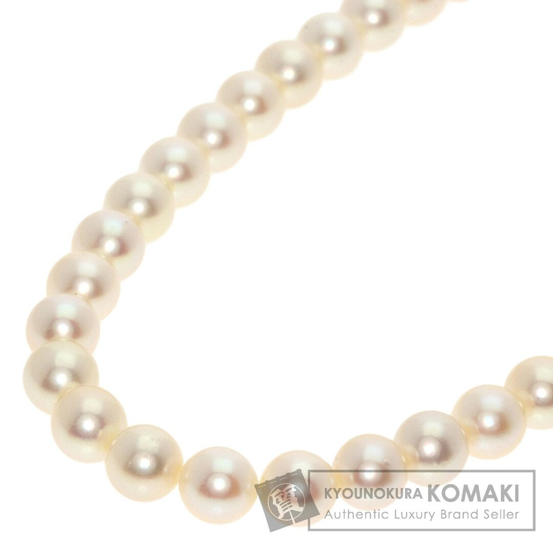 MIKIMOTO アコヤパール 真珠 Mチャーム ネックレス SV レディース