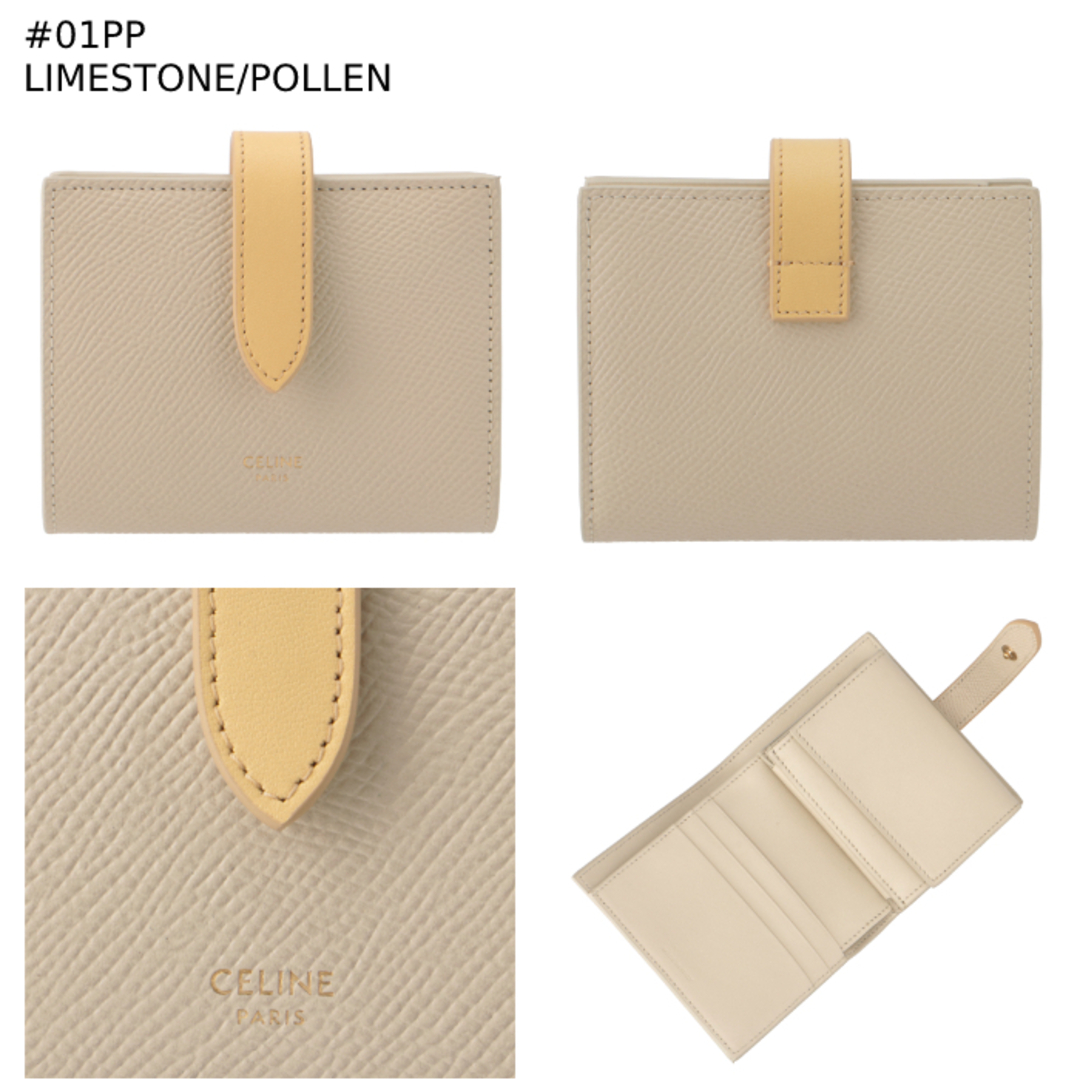 CELINE - セリーヌ CELINE 財布 二つ折り スモール ストラップ CELINE - セリーヌ CELINE 財布 二つ折り スモール ストラップ