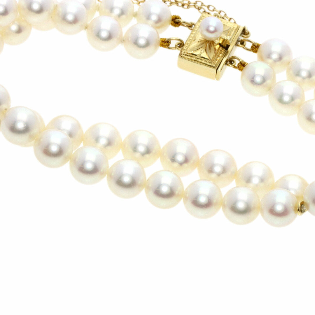 MIKIMOTO(ミキモト)のMIKIMOTO アコヤパール 2連 真珠 ブレスレット K14YG レディース レディースのアクセサリー(ブレスレット/バングル)の商品写真