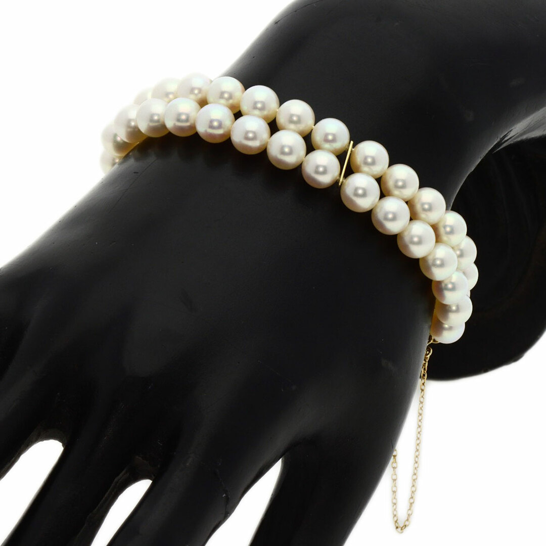 MIKIMOTO(ミキモト)のMIKIMOTO アコヤパール 2連 真珠 ブレスレット K14YG レディース レディースのアクセサリー(ブレスレット/バングル)の商品写真