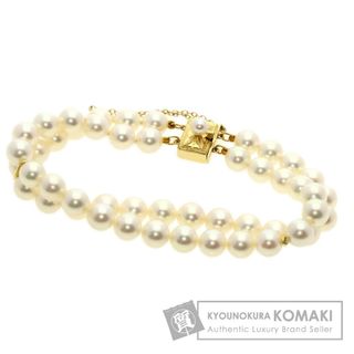 ミキモト(MIKIMOTO)のMIKIMOTO アコヤパール 2連 真珠 ブレスレット K14YG レディース(ブレスレット/バングル)