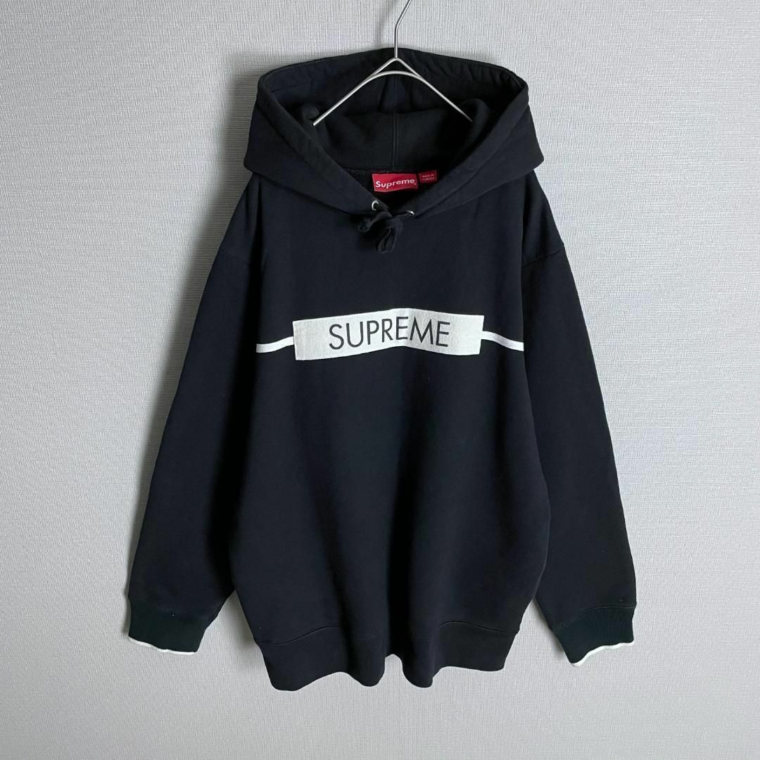 【 美品 】 希少Lサイズ supreme 大人気パーカー