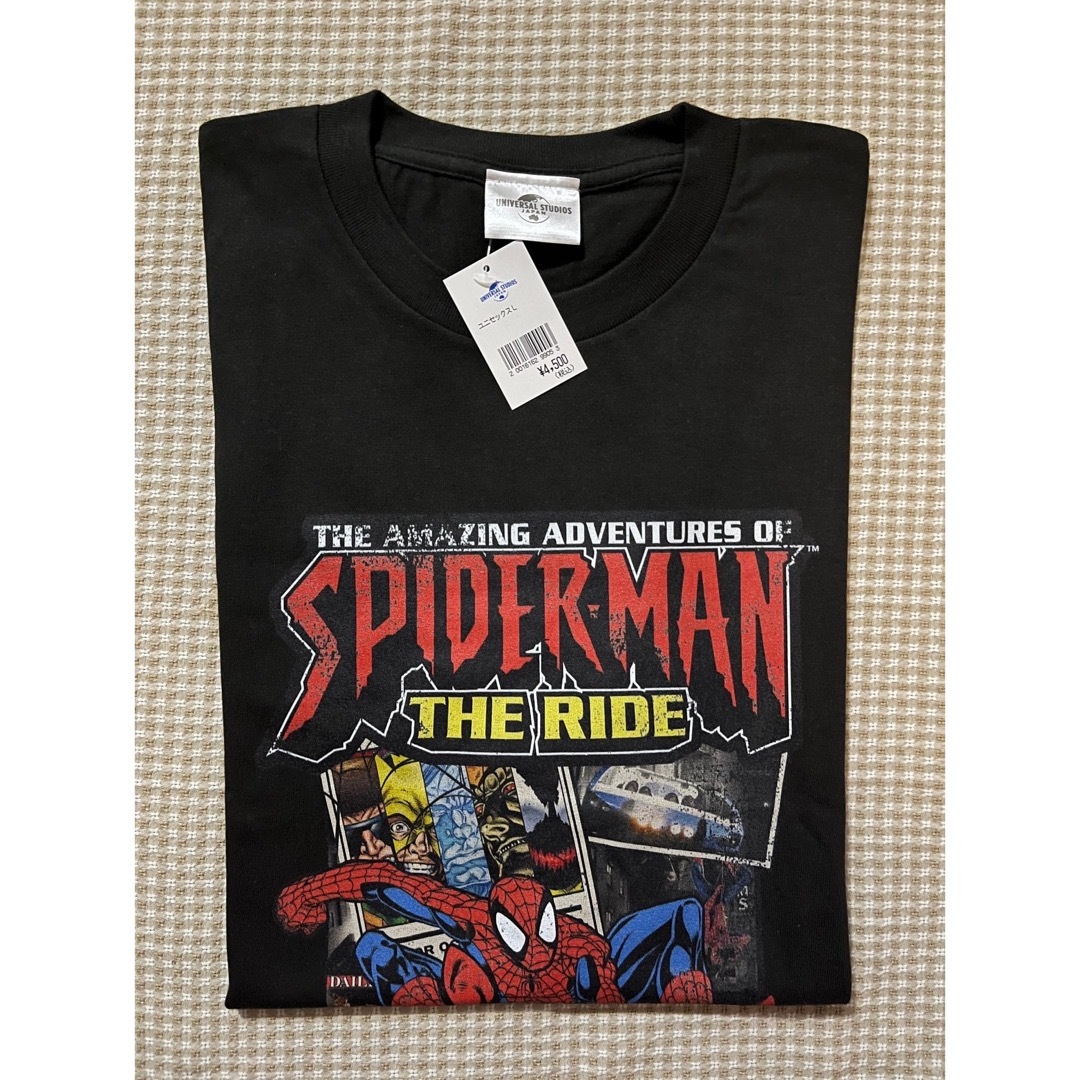 USJ(ユニバーサルスタジオジャパン)のUSJ 限定　スパイダーマン　Tシャツ　Ｌサイズ メンズのトップス(Tシャツ/カットソー(半袖/袖なし))の商品写真